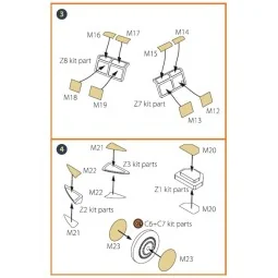 A5M2b Claude (early version) painting mask for CP kits CP72006/CP72...