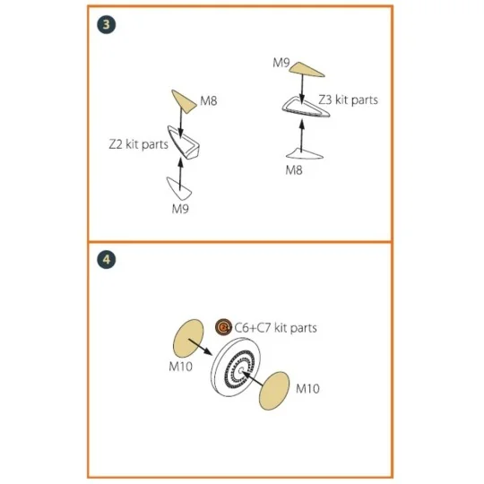 A5M2b Claude (late version) painting mask for CP kit CP72009, 1/72 ...