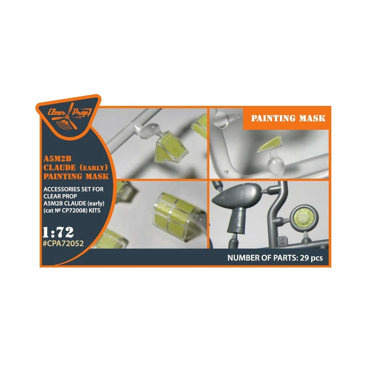 A5M2b Claude (early version) painting mask for CP kits CP72006/CP72...