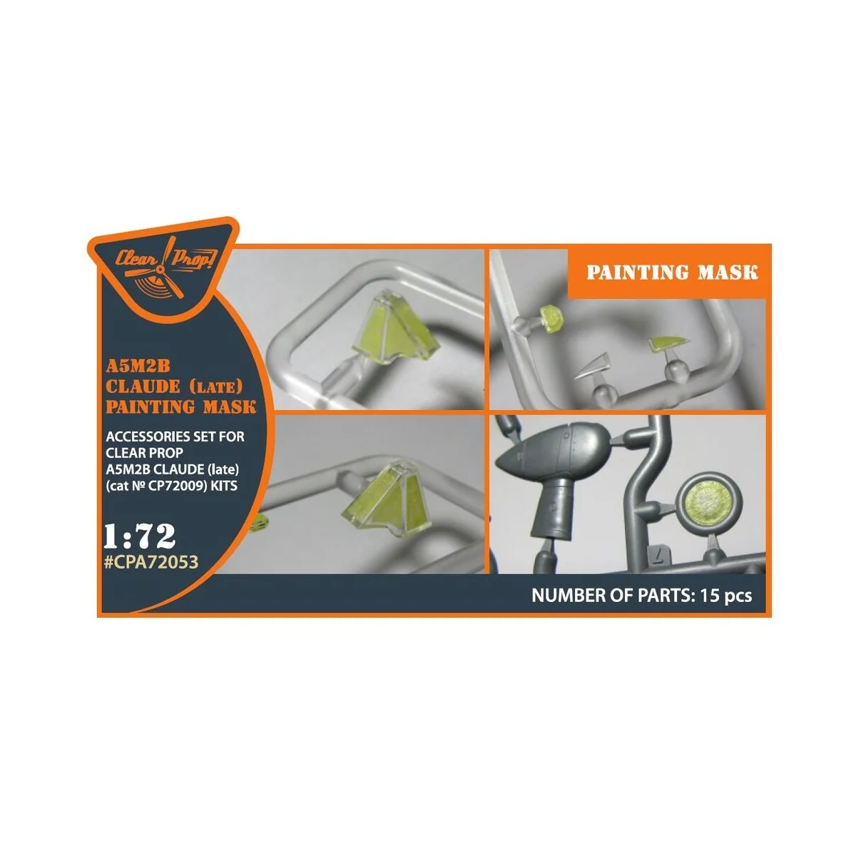 A5M2b Claude (late version) painting mask for CP kit CP72009, 1/72 ...