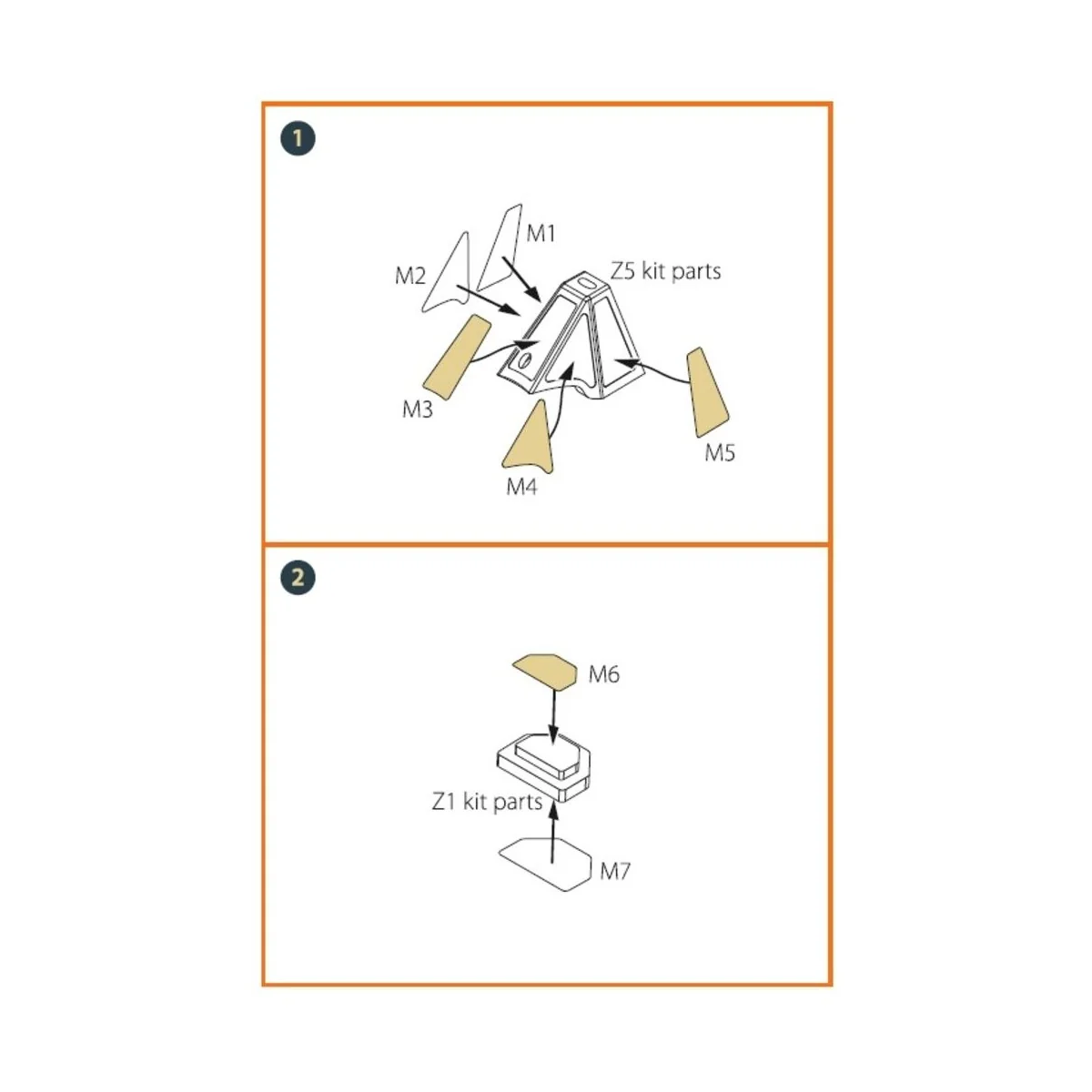 A5M2b Claude (late version) painting mask for CP kit CP72009, 1/72 ...