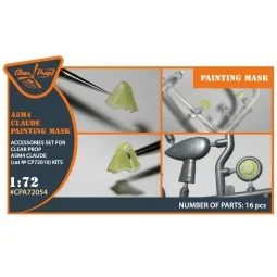 A5M4 Claude painting mask for CP kit CP72010, 1/72 - Clear Prop Acc...