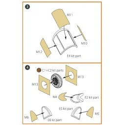 La-5 (early version) painting mask for CP kit CP72014, 1/72 - Clear...