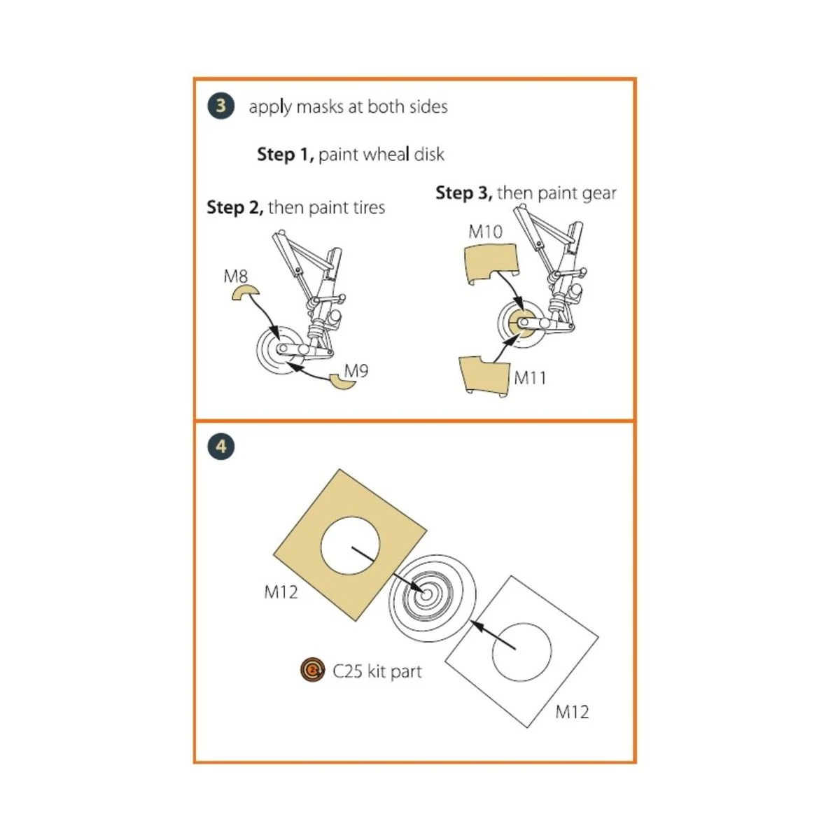 Super Etendard painting mask for Academy kits, 1/72 - Clear Prop Ac...