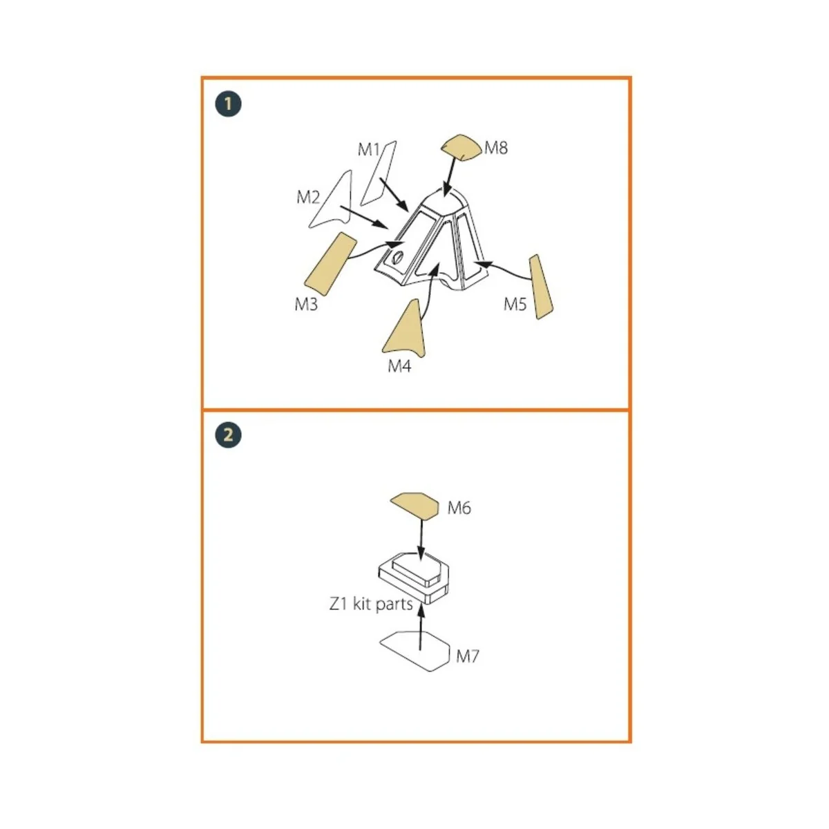 A5M4 Claude painting mask for CP kit CP72010, 1/72 - Clear Prop Acc... A5M4 Claude painting mask for CP kit CP72010, 1/72 - Clear Prop Acc...
