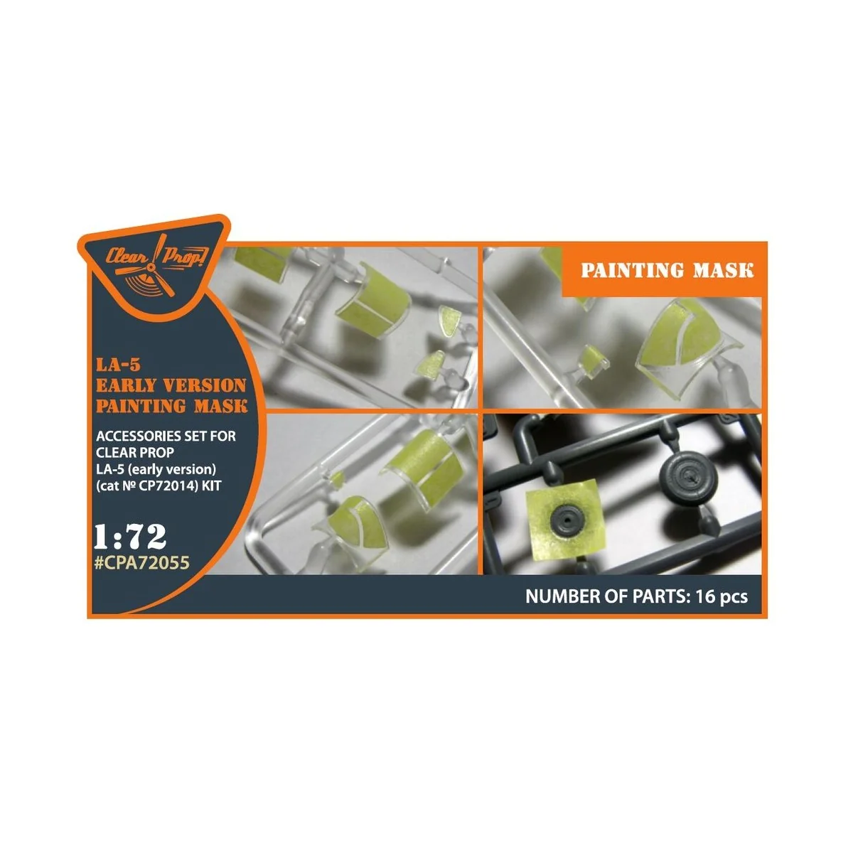 La-5 (early version) painting mask for CP kit CP72014, 1/72 - Clear... La-5 (early version) painting mask for CP kit CP72014, 1/72 - Clear...