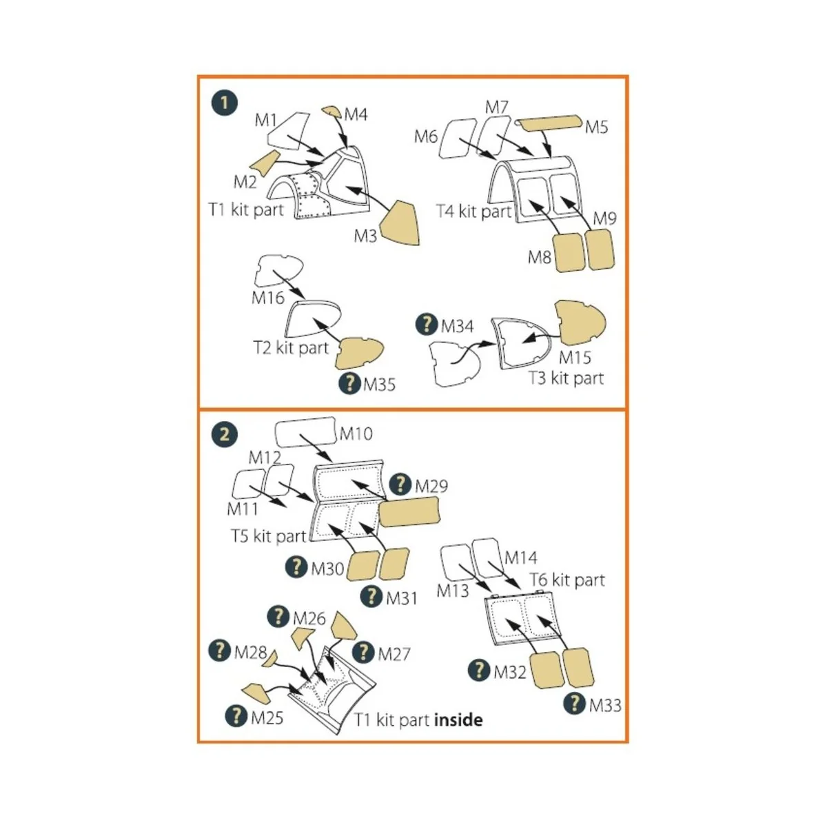 P-51B/C Mustang painting mask for Arma Hobby kits, 1/72 - Clear Pro... P-51B/C Mustang painting mask for Arma Hobby kits, 1/72 - Clear Pro...