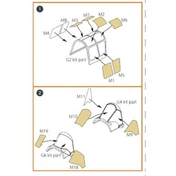 Hawk H-75 M/N/O painting mask for CP kits CP72021/CP72022/CP72029, ...
