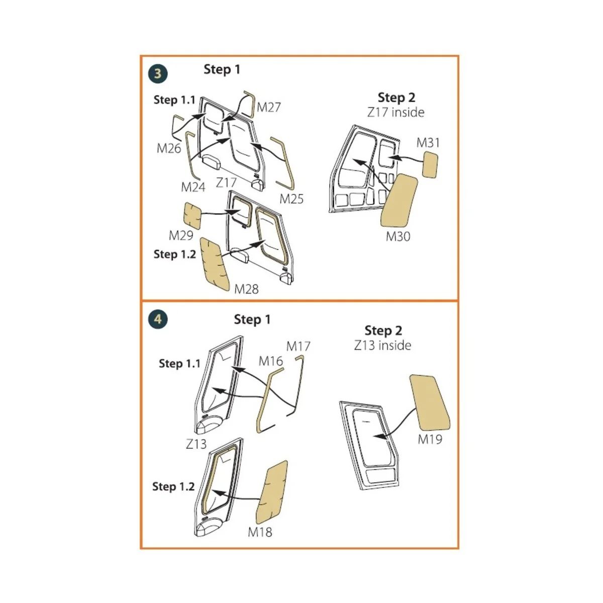 UH-2C SEASPRITE for CP kit painting mask, 1/72 - Clear Prop Accesso...