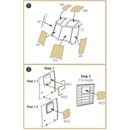 HH-2D SEASPRITE for CP kit painting mask, 1/72 - Clear Prop Accesso...