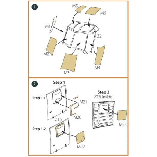 HH-2D SEASPRITE for CP kit painting mask, 1/72 - Clear Prop Accesso...