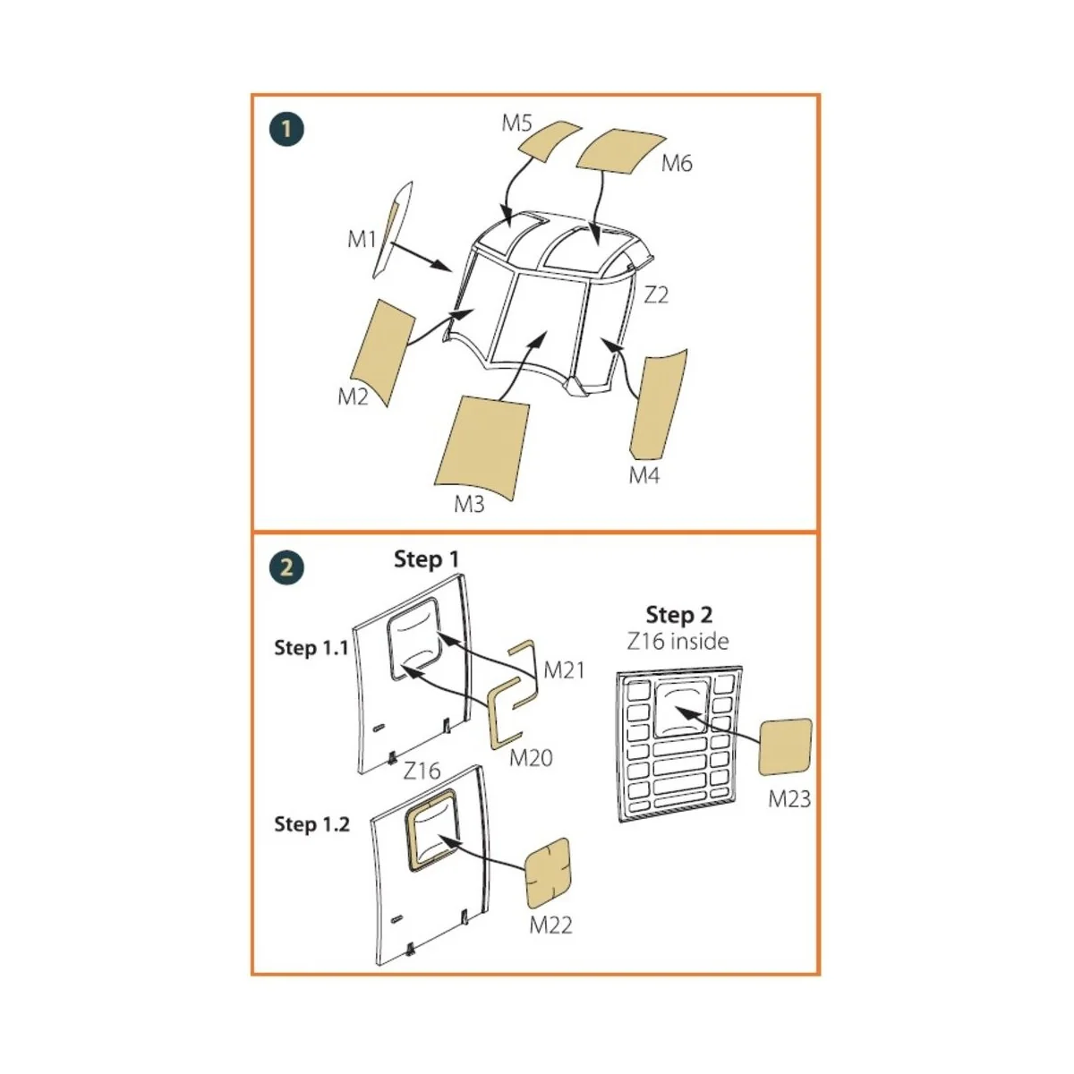 HH-2D SEASPRITE for CP kit painting mask, 1/72 - Clear Prop Accesso...