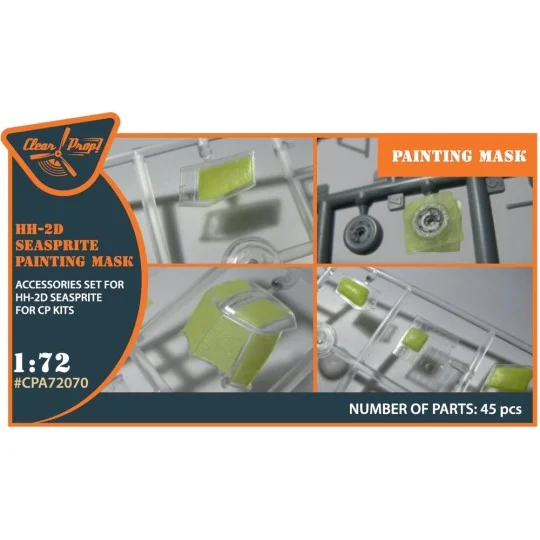 HH-2D SEASPRITE for CP kit painting mask, 1/72 - Clear Prop Accesso...