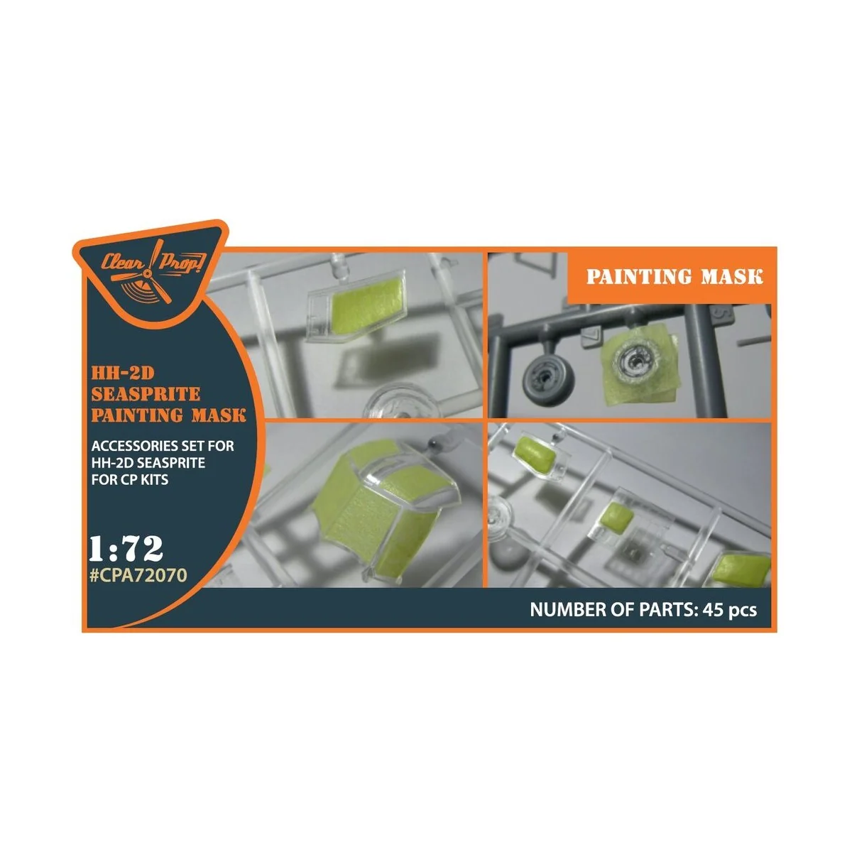 HH-2D SEASPRITE for CP kit painting mask, 1/72 - Clear Prop Accesso...