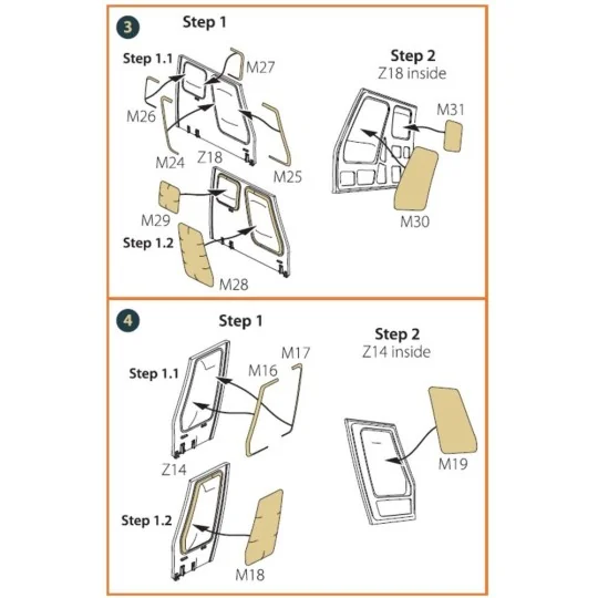 HH-2D SEASPRITE for CP kit painting mask, 1/72 - Clear Prop Accesso...