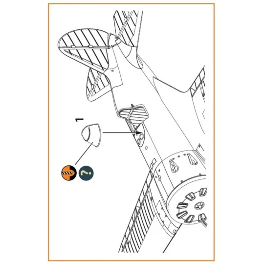 I-16 vacuum formed canopy (late version) for CP kit, 1/72 - Clear P... I-16 vacuum formed canopy (late version) for CP kit, 1/72 - Clear P...