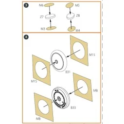 I-16 (early version) painting mask for CP kit, 1/72 - Clear Prop Ac...