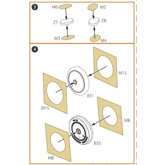 I-16 (early version) painting mask for CP kit, 1/72 - Clear Prop Ac...