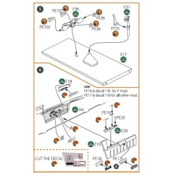 MiG-23ML, MLD, P, MLAE PE set for CP kits, 1/72 - Clear Prop Access...