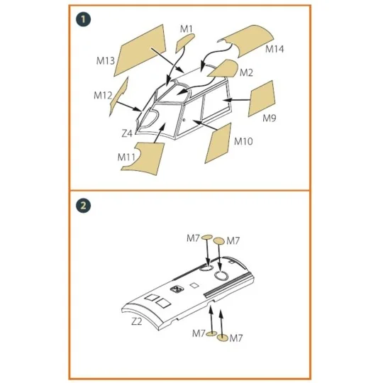 I-16 (early version) painting mask for CP kit, 1/72 - Clear Prop Ac...