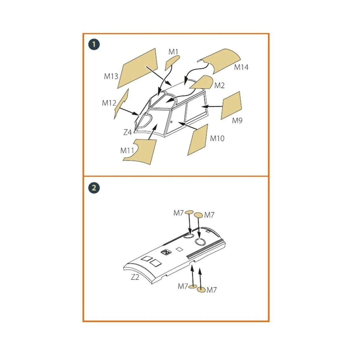 I-16 (early version) painting mask for CP kit, 1/72 - Clear Prop Ac...
