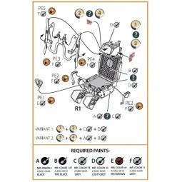 KM-1M Ejection seat for CP kits and other, 1/72 - Clear Prop Access...
