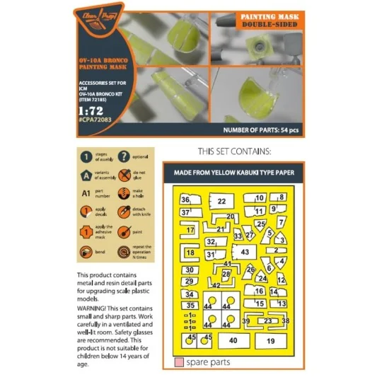 OV-10 A/D Bronko double-sided painting mask for ICM kits, 1/72 - Cl...