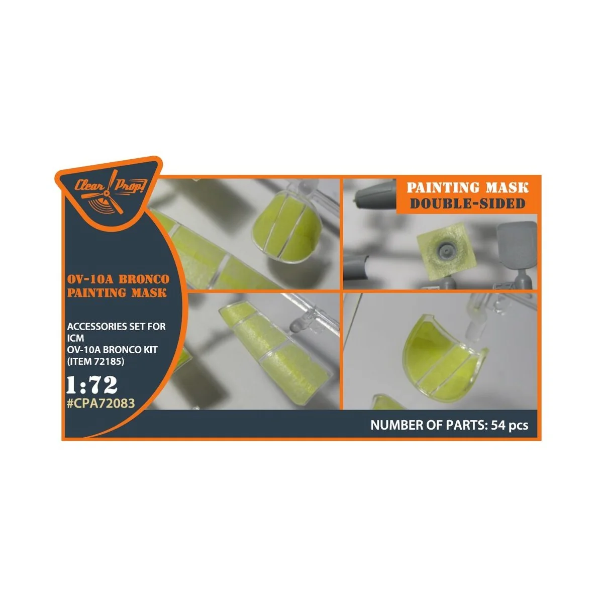 OV-10 A/D Bronko double-sided painting mask for ICM kits, 1/72 - Cl...