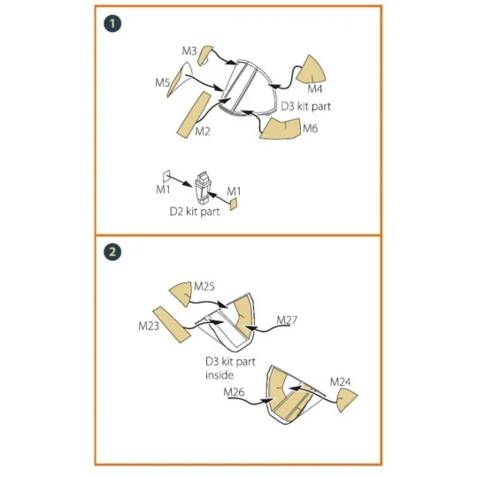 OV-10 A/D Bronko double-sided painting mask for ICM kits, 1/72 - Cl...