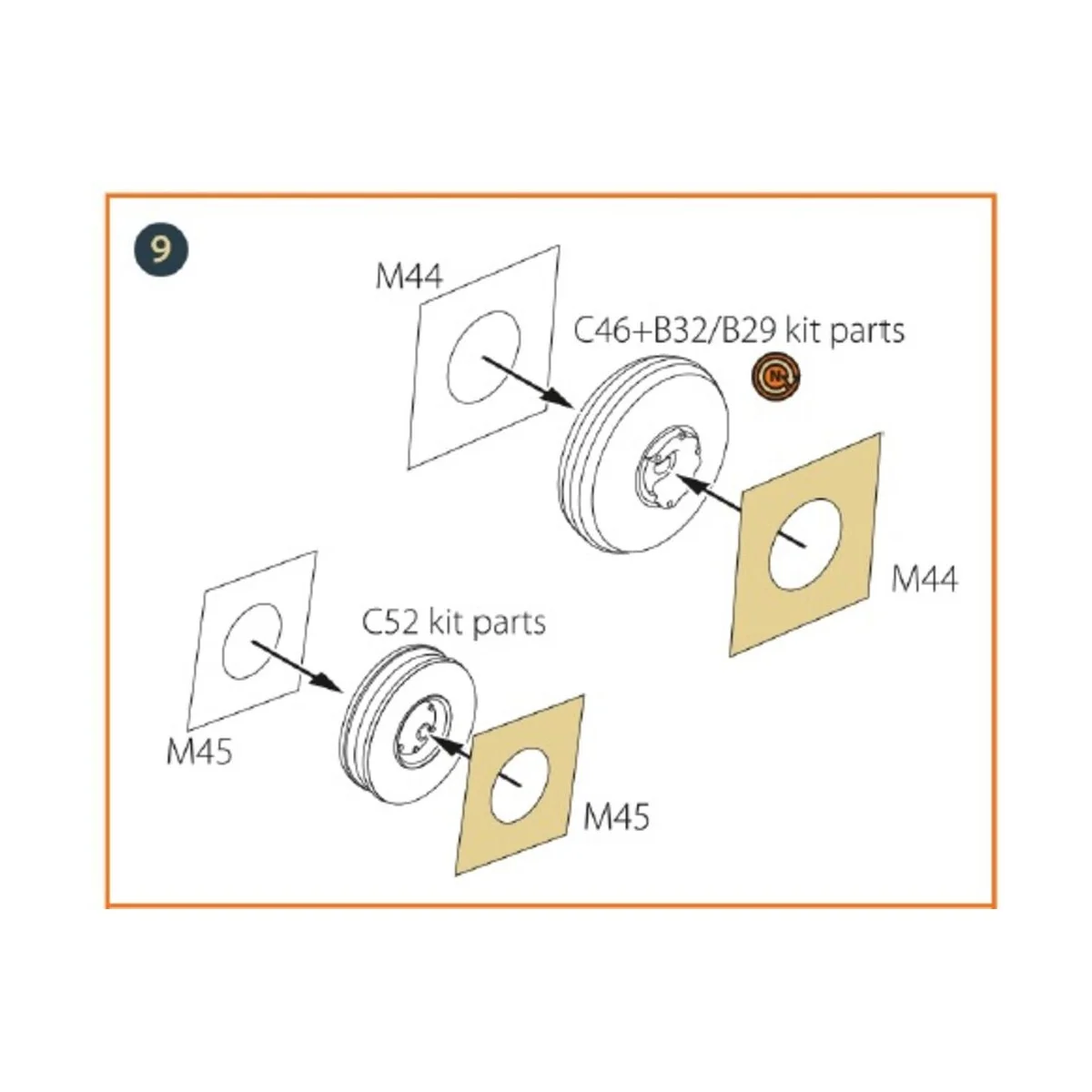 OV-10 A/D Bronko double-sided painting mask for ICM kits, 1/72 - Cl...