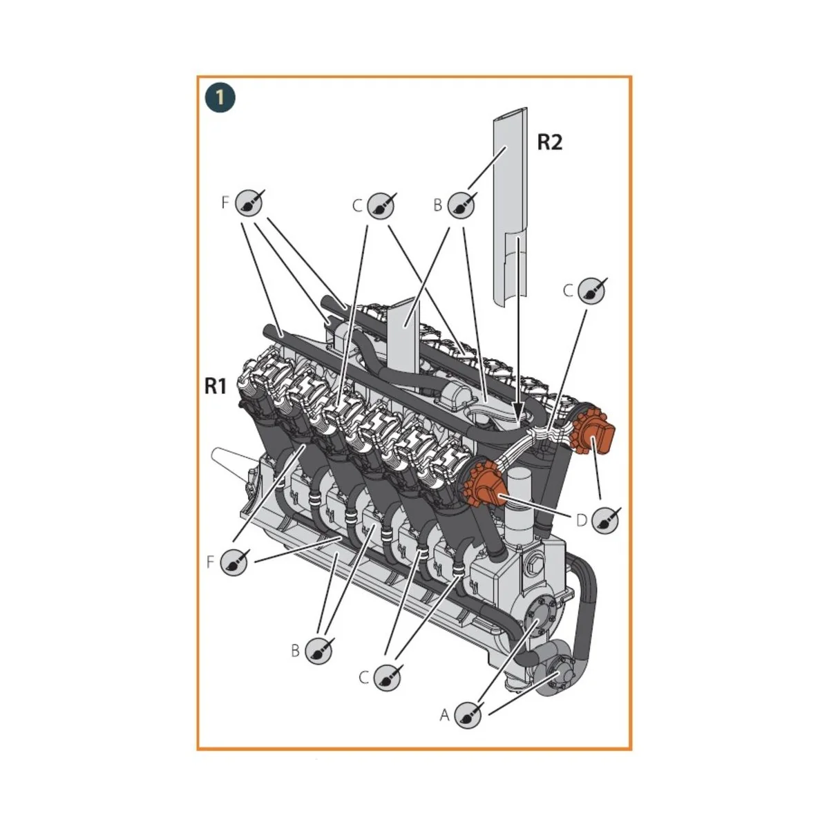 Liberty L-12 engine set 3D print, 1/72 - Clear Prop Accessories CPA...