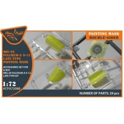 MiG-29 FULCRUM-A 9-12 late type double-sided painting mask for GWH ...