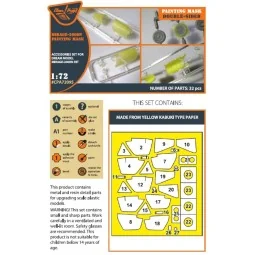 Mirage-2000N double-sided painting mask for Dream Model kits, 1/72 ...