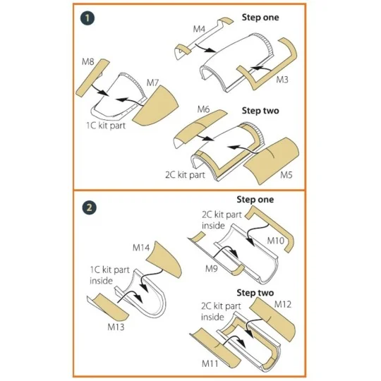 AMX Ghibli double-sided painting mask for Italeri kits, 1/72 - Clea...