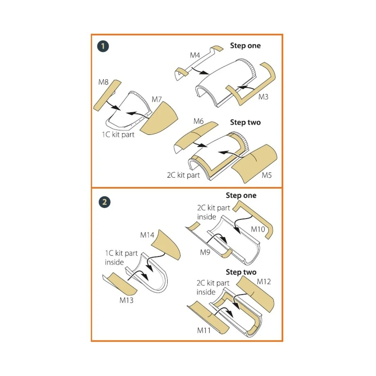 AMX Ghibli double-sided painting mask for Italeri kits, 1/72 - Clea...