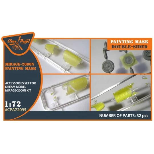 Mirage-2000N double-sided painting mask for Dream Model kits, 1/72 ...