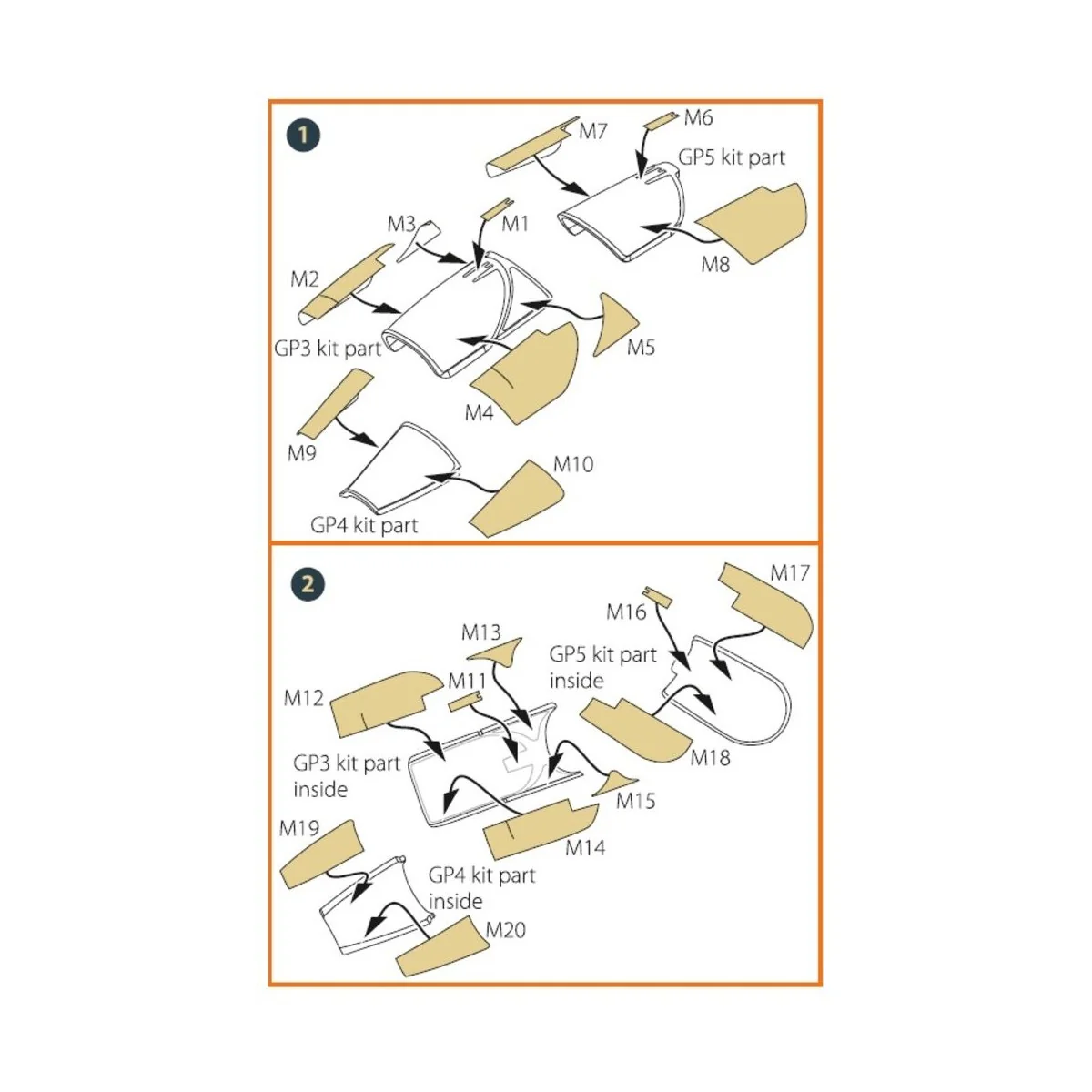 Mirage-2000N double-sided painting mask for Dream Model kits, 1/72 ...