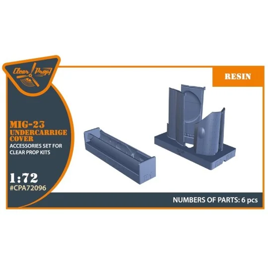 MiG-23 undercarriage covers for CP kits, 1/72 - Clear Prop Accessor... MiG-23 undercarriage covers for CP kits, 1/72 - Clear Prop Accessor...