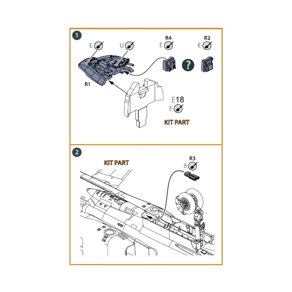 MiG-23 Instrument panel cover with gunsight for CP kits, 1/72 - Cle...