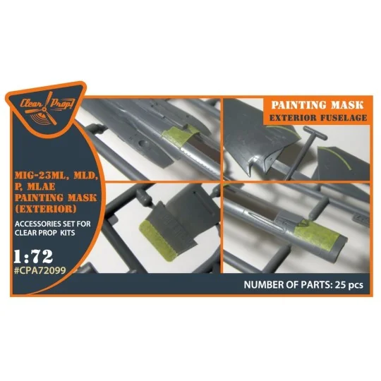 MiG-23ML, MLD, P, MLAE Exterior painting mask for CP kits, 1/72 - C... MiG-23ML, MLD, P, MLAE Exterior painting mask for CP kits, 1/72 - C...