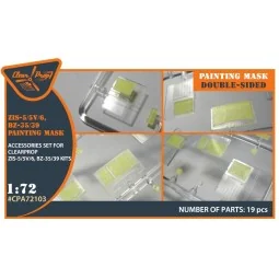 ZiS-5/5V/6/BZ35/39 painting mask for CP kits, 1/72 - Clear Prop Acc...