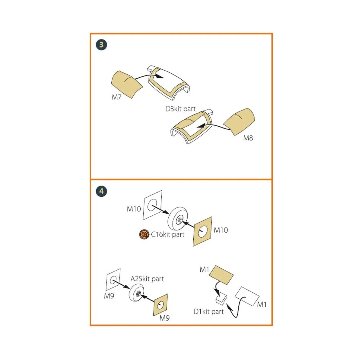 G.91R painting mask for MENG kits, 1/72 - Clear Prop Accessories CP...