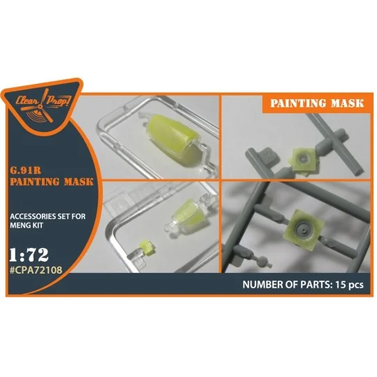G.91R painting mask for MENG kits, 1/72 - Clear Prop Accessories CP...