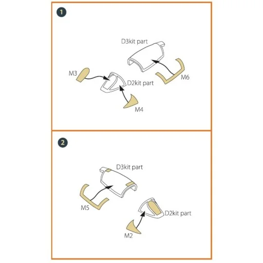 G.91R painting mask for MENG kits, 1/72 - Clear Prop Accessories CP...