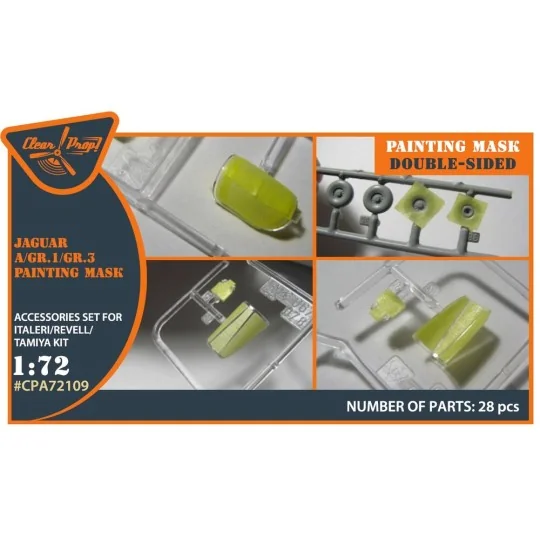Jaguar A/GR.1/GR.3 painting mask for Italeri/Revell/Tamiya kits, 1/... Jaguar A/GR.1/GR.3 painting mask for Italeri/Revell/Tamiya kits, 1/...