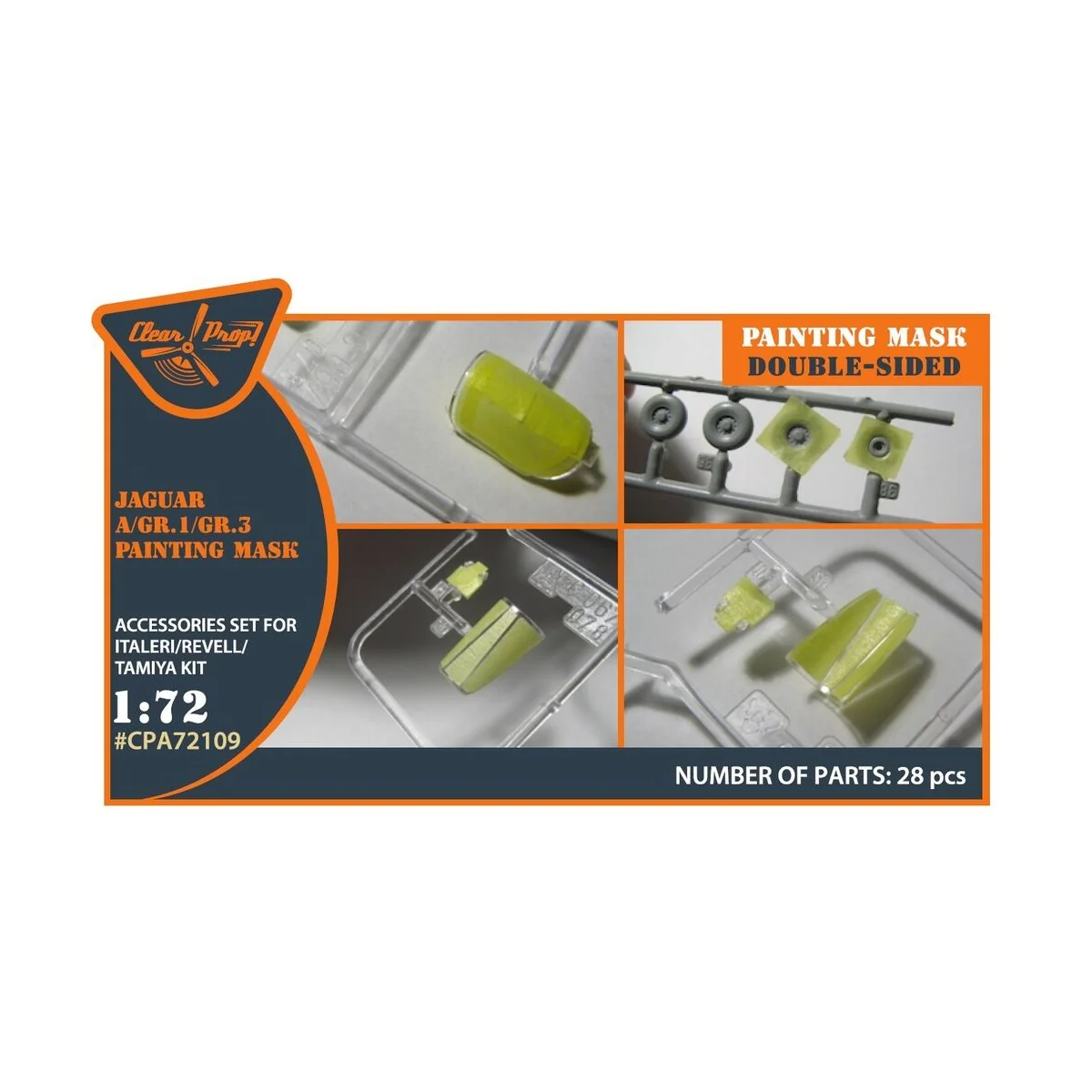 Jaguar A/GR.1/GR.3 painting mask for Italeri/Revell/Tamiya kits, 1/... Jaguar A/GR.1/GR.3 painting mask for Italeri/Revell/Tamiya kits, 1/...