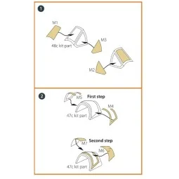 F4U-4B/7 Corsair painting mask for Italeri kits, 1/72 - Clear Prop ...