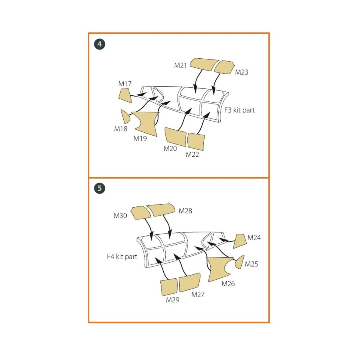 Me-410 B-1/U2/U4/R4 painting mask for Finemolds kits, 1/72 - Clear ...