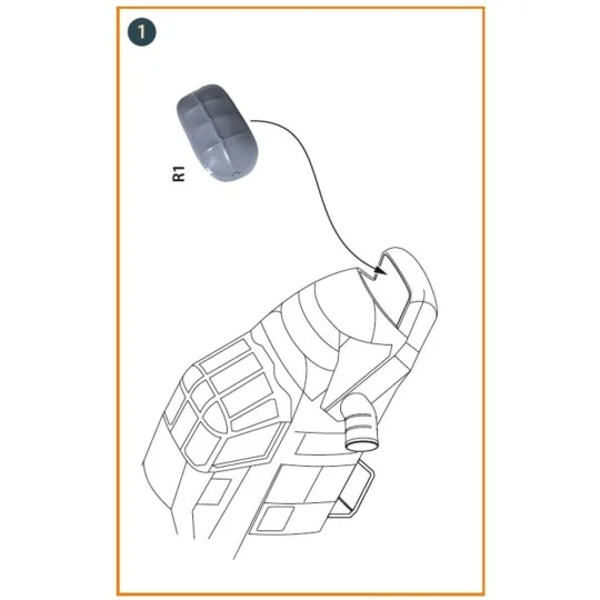 EMB-145 painting mask for A-model kits, 1/72 - Clear Prop Accessori...