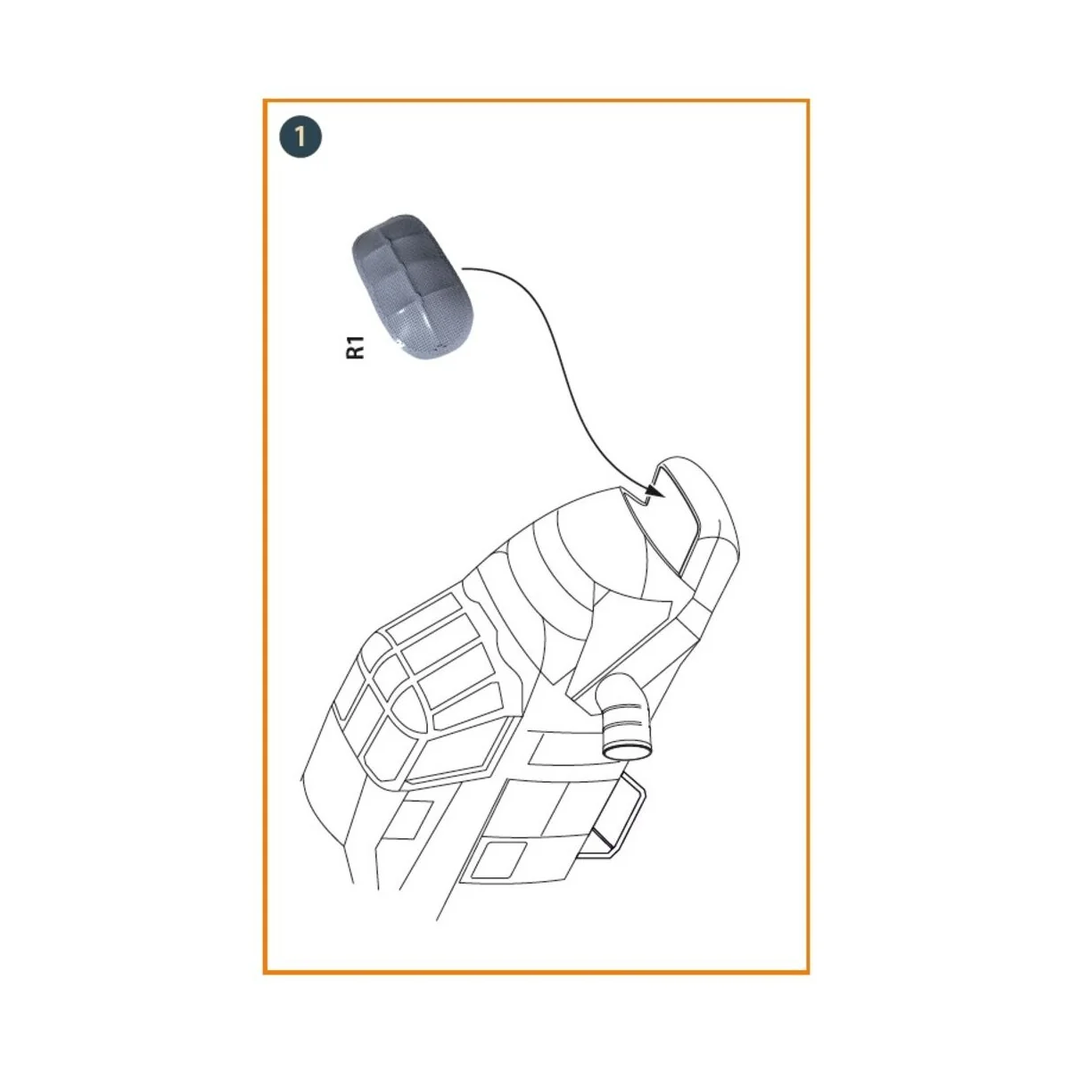 EMB-145 painting mask for A-model kits, 1/72 - Clear Prop Accessori...